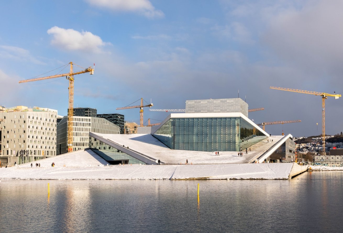 Operaen i Oslo under bygging. Foto_Mostphotos